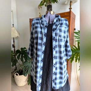 Blue and Black Shirt